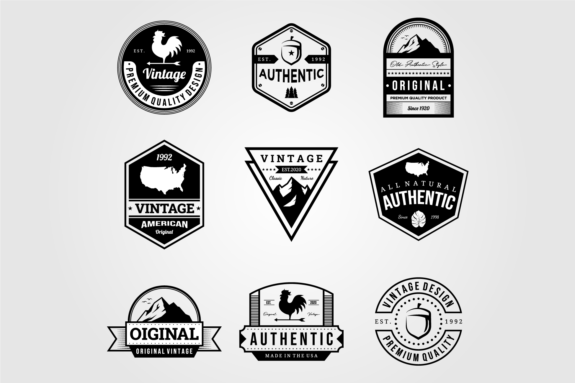 Ejemplo logo vintage 1